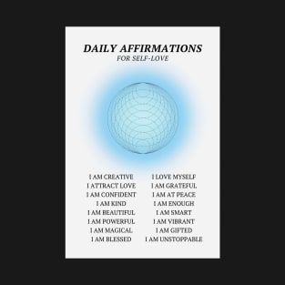 Positive Affirmation Blue Green Aura T-Shirt