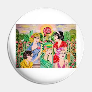 Women in the garden Pin