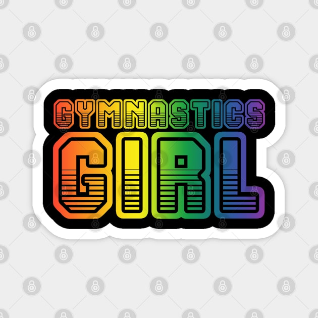 Gymnastics . Perfect present for mother dad friend him or her Magnet by SerenityByAlex