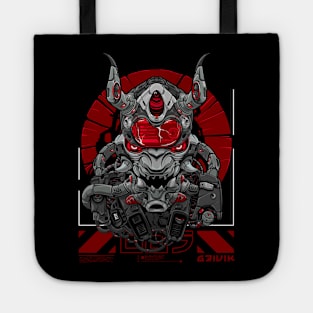 Cyberpunk samurai Tote