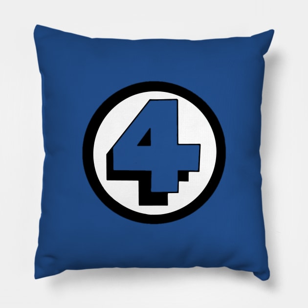 Fantastic Four logo art Pillow by Tdjacks1