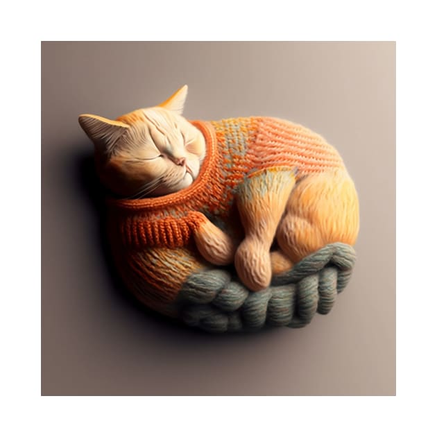 Sleepy Kitty Cat Knitten Kitten by kiddo200