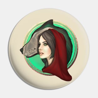 Wolf Girl - Red Riding Hood Pin