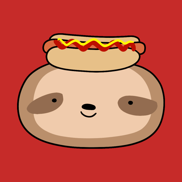 Hotdog Sloth Face by saradaboru