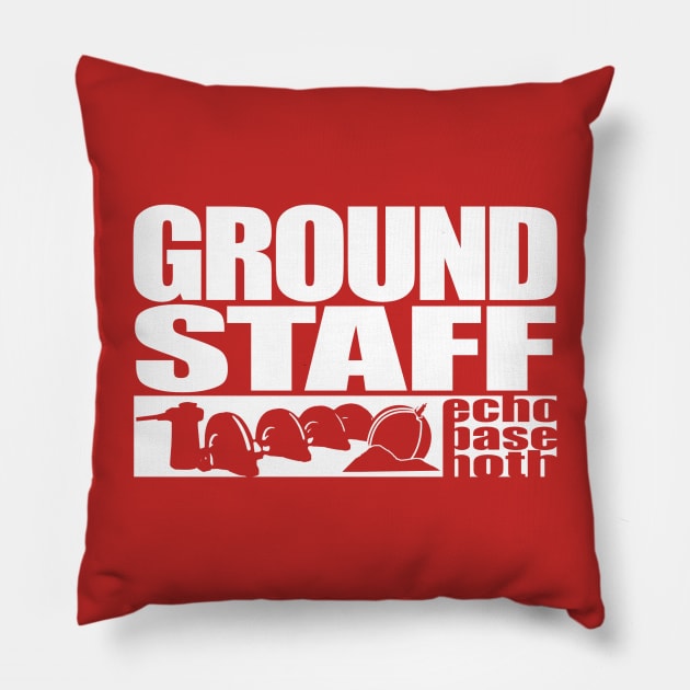 GROUND STAFF Pillow by VOLPEdesign