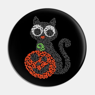 Cat & Pumpkin Pin