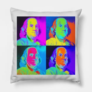 Pop Art - Benjamin Franklin Pillow