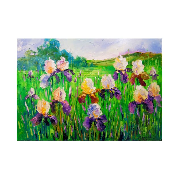 Irises in  field by OLHADARCHUKART