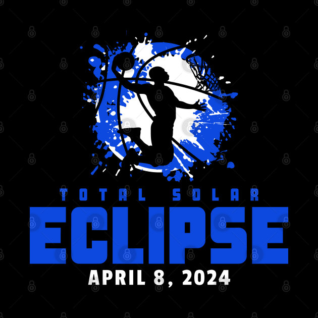 Total Solar Eclipse 2024 Basketball by Etopix