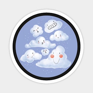 Cloud Family - Sticker Magnet