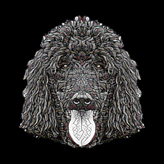 Standard Poodle Face by DoggyStyles