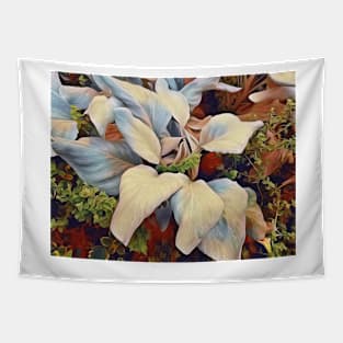 White flower photography Tapestry