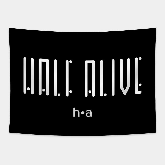 Half Alive Lines And Dots Logo Tapestry by usernate