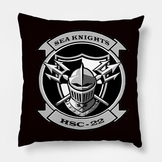 Helicopter Sea Combat Squadron 22 Pillow by Airdale Navy