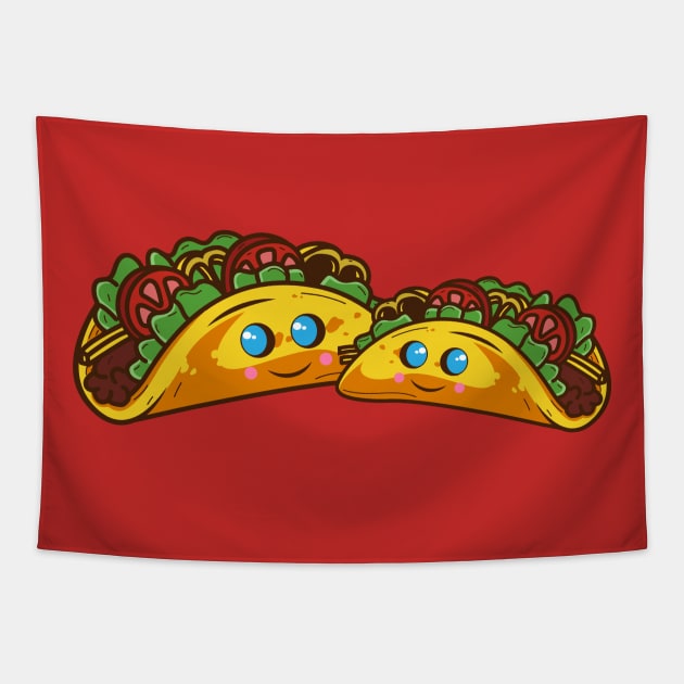 Two cute Tacos for Taco Lover - Mexican Mother Mom Moms Baby Tapestry by Shirtbubble