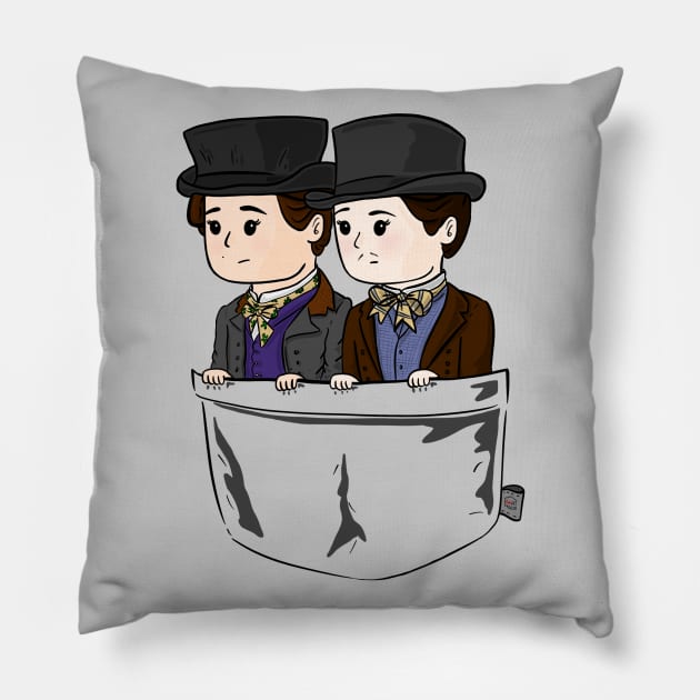 Lysander Periwinkle and Tybalt Butterfly Pillow by SleepyInPsych