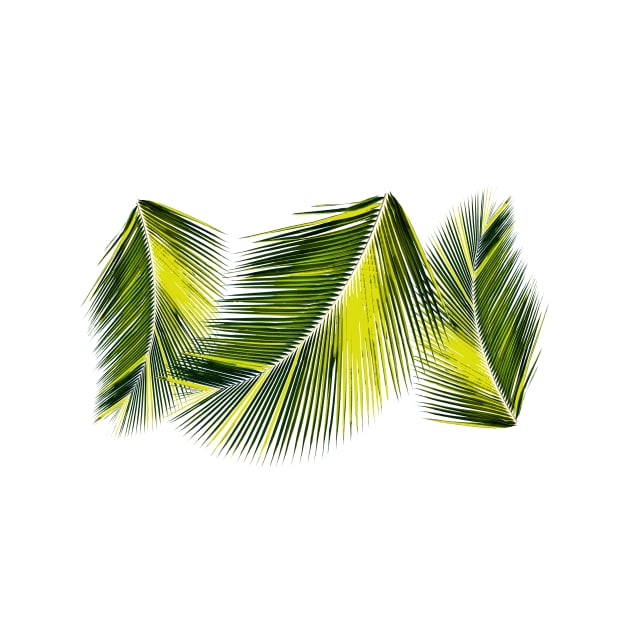 Palm leaves tropical design by Happyoninside