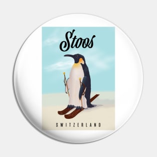 Stoos Switzerland ski poster Pin