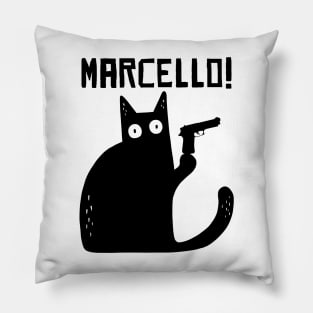 funny cat – Meowrio - mamma mia Marcello meme Pillow