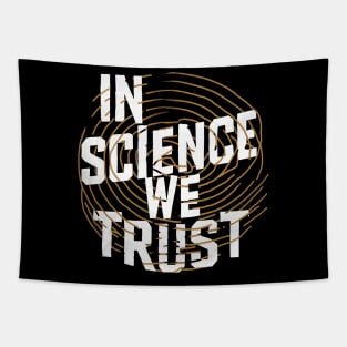 New In Science We Trust Tapestry