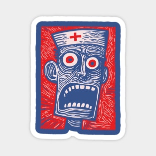 Zombie Doctor | Undead Healthcare Worker Magnet