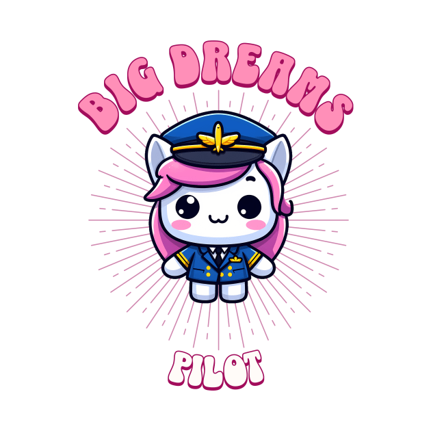 Big Dreams Pilot Unicorn | Dream Big! by Pink & Pretty