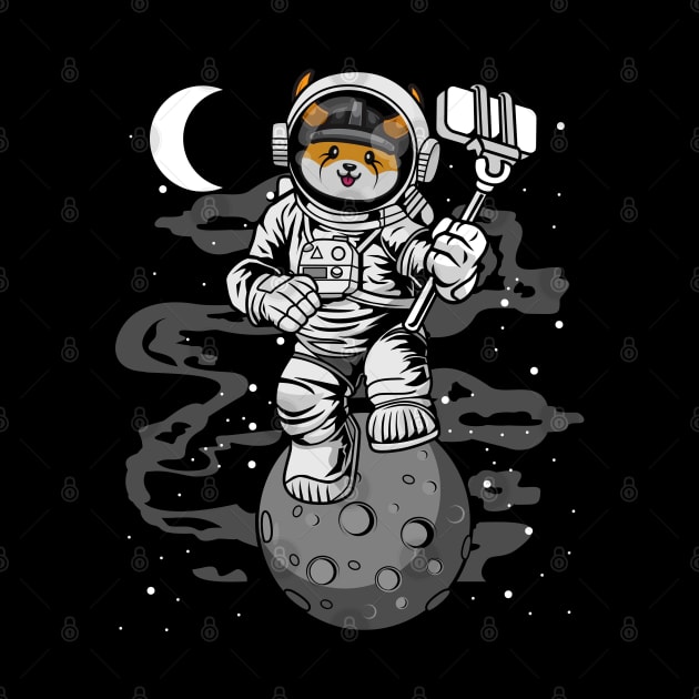 Astronaut Selfie Floki Inu Coin Floki Army To The Moon Crypto Token Cryptocurrency Wallet Birthday Gift For Men Women Kids by Thingking About