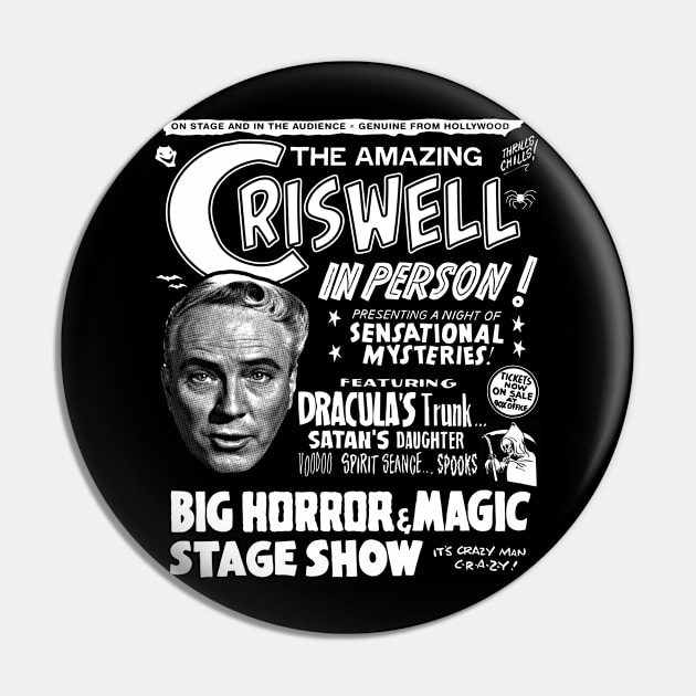 The Amazing Criswell ... in Person! Pin by UnlovelyFrankenstein