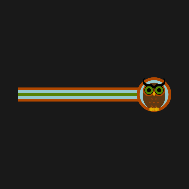 70s Style Owl Stripe by GloopTrekker