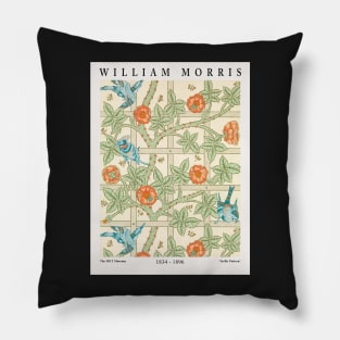 William Morris Trellis Textile Pattern Pillow