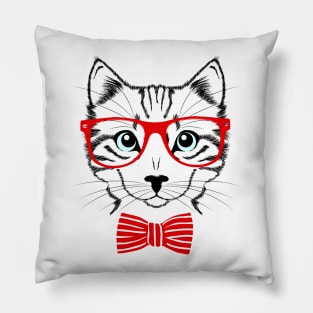 Cool Wolf Man Head Art Pillow