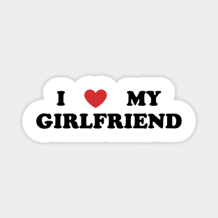 'I love my girlfriend' T-Shirt Magnet