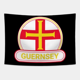 Guernsey Country Badge - Guernsey Flag Tapestry