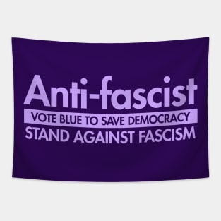 Anti-Fascist - Vote Blue to Save Democracy Tapestry