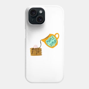 You're the maple syrup on my pancakes - pink and dark green Phone Case