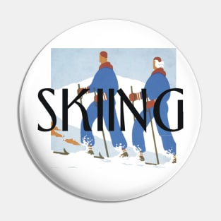 Ski Couple Pin