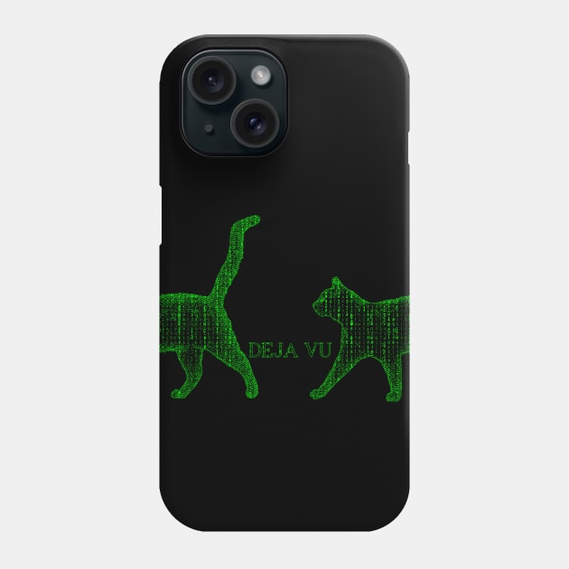 Déjà vu cat Phone Case by arxitrav