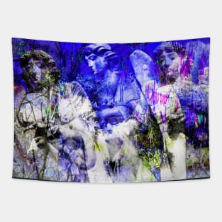 Blue Symphony of an Angel Tapestry