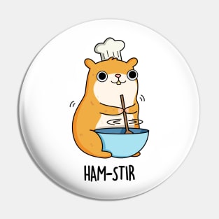 Ha-m-stir Funny Hamster Pun Pin