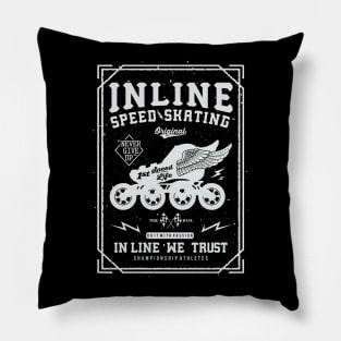 Inlinespeed-"in line we trust". Pillow