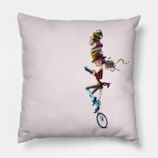 Heading Home from the Library Pillow
