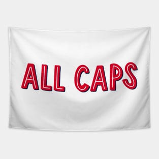 ALL CAPS Tapestry