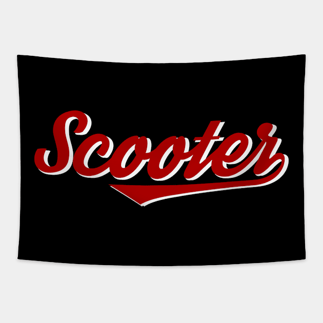 vintage scooter Tapestry by SplashDesign