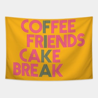 Fikea Coffee break with friends retro style Tapestry