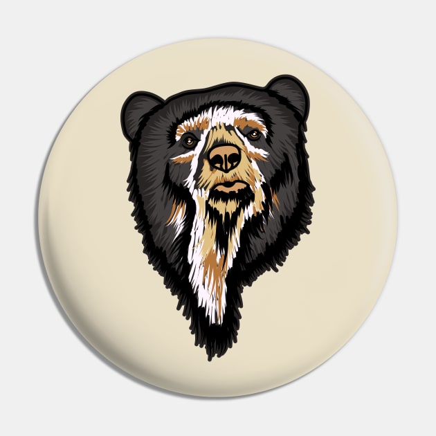 Colombian andean bear face illustration Pin by Drumsartco