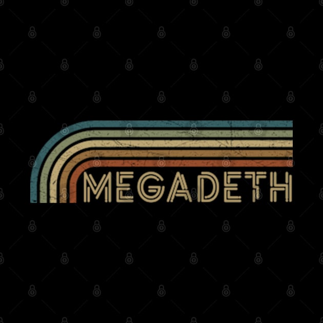 Megadeth Retro Stripes by paintallday