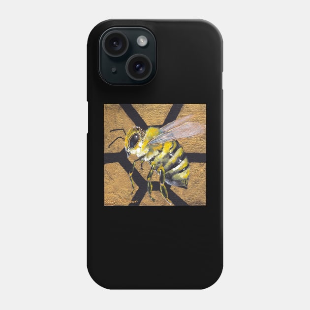 Bee in Flight Phone Case by cheriedirksen