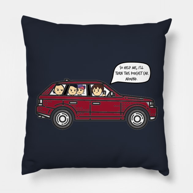 podcast car Pillow by TheSaltReport