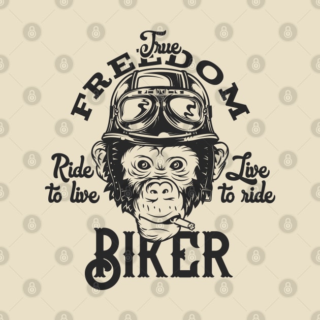 True Freedom Biker: Ride to Live, Live to Ride by Jarecrow 