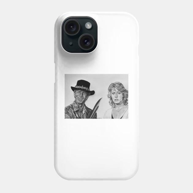 Crocodile Dundee Phone Case by BryanWhipple